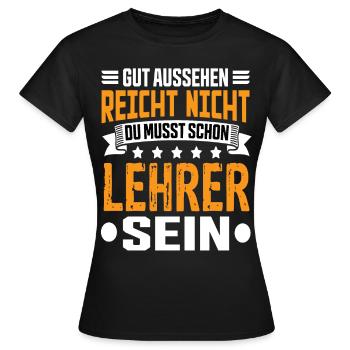 Teacher School School Teacher Class Teacher Saying - Women's T-Shirt - black - Front - AI Model Female 172 dark (172cm)