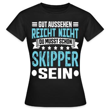Skipper - T-shirt Femme - noir - Devant - AI Model Female 172 dark (172cm)