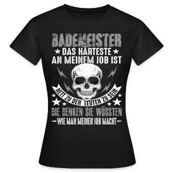 Sauveteur Sauveteur Sauveteur Sauveteur Dicton - T-shirt Femme - noir - Devant - AI Model Female 172 dark (172cm)