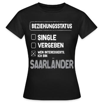 Sarre Relation Situation Sarre - T-shirt Femme - noir - Devant - AI Model Female 172 dark (172cm)