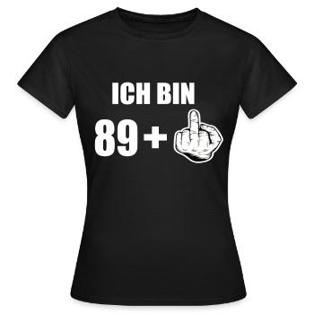 90 Geburtstag - Frauen T-Shirt - Schwarz - Vorne - AI Model Female 172 dark (172cm)