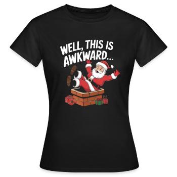 Well This Is Awkward - Women's T-Shirt - black - Front - AI Model Female 172 dark (172cm)