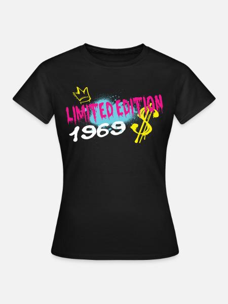 Limited Edition 1969 Geburtstag 1969 Geboren - Frauen T-Shirt - Schwarz