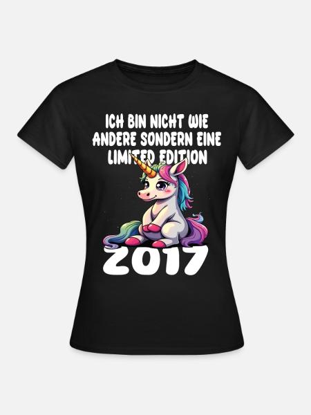 Limited Edition 2017 Geburtstag 2017 Geboren - Frauen T-Shirt - Schwarz