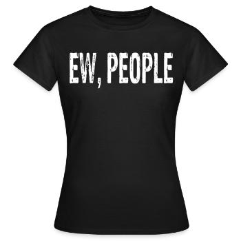 Ew Personnes - T-shirt Femme - noir - Devant - AI Model Female 172 dark (172cm)