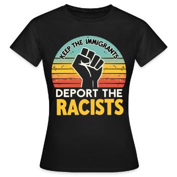 Antiracisme Diversité, justice et égalité - T-shirt Femme - noir - Devant - AI Model Female 172 dark (172cm)