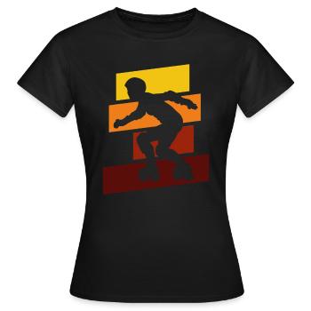 Roller Derby - T-shirt Femme - noir - Devant - AI Model Female 172 dark (172cm)