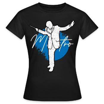 Maestro chef d'orchestre cadeau de musique classique - T-shirt Femme - noir - Devant - AI Model Female 172 dark (172cm)