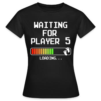 Troisième fois papa maman père mère troisième enfant - T-shirt Femme - noir - Devant - AI Model Female 172 dark (172cm)