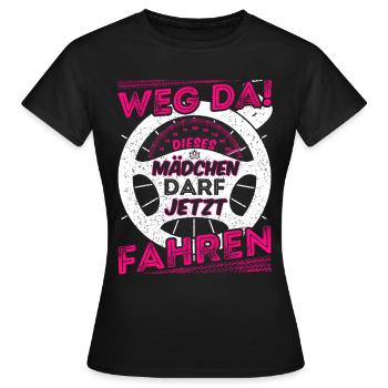 Führerschein Fahranfänger Führerscheinprüfung - Frauen T-Shirt - Schwarz - Vorne - AI Model Female 172 dark (172cm)