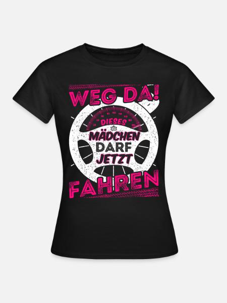 Führerschein Fahranfänger Führerscheinprüfung - Frauen T-Shirt - Schwarz