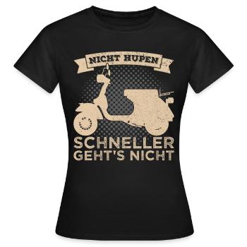 Scooter scooter deux roues - T-shirt Femme - noir - Devant - AI Model Female 172 dark (172cm)