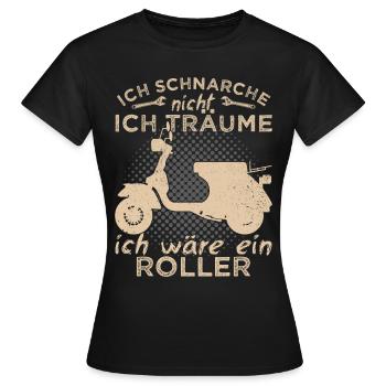 Scooter scooter deux roues - T-shirt Femme - noir - Devant - AI Model Female 172 dark (172cm)