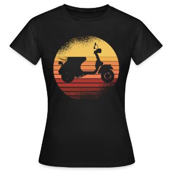 Scooter scooter deux roues - T-shirt Femme - noir - Devant - AI Model Female 172 dark (172cm)