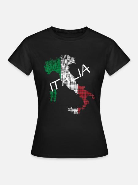 Italia italia - Frauen T-Shirt - Schwarz