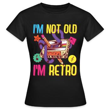 90er Jahre Outfit 80er Jahre Party 90's Motto - Frauen T-Shirt - Schwarz - Vorne - AI Model Female 172 dark (172cm)