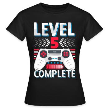 5th grade completed Realschule Gymnasium Gamer - Women's T-Shirt - black - Front - AI Model Female 172 dark (172cm)