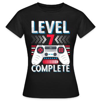 7th grade completed Realschule Gymnasium Gamer - Women's T-Shirt - black - Front - AI Model Female 172 dark (172cm)