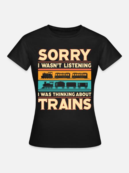 Zug Lokomotive Eisenbahn Zugführer Lokführer - T-shirt dam - svart