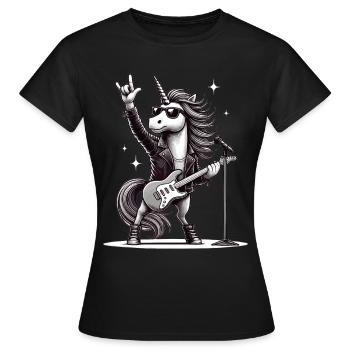 Rock, Rocker, Musique rock, Heavy metal, Rock Hand - T-shirt Femme - noir - Devant - AI Model Female 172 dark (172cm)