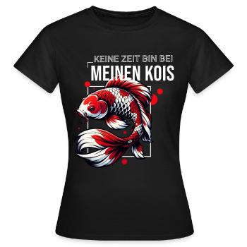 Poisson Koi Koi Koi Koi - T-shirt Femme - noir - Devant - AI Model Female 172 dark (172cm)