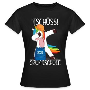 Diplôme d’études primaires 2025 Diplôme d’études primaires - T-shirt Femme - noir - Devant - AI Model Female 172 dark (172cm)