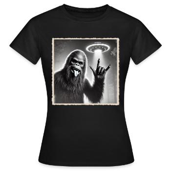 Rock, Rocker, Musique rock, Heavy metal, Rock Hand - T-shirt Femme - noir - Devant - AI Model Female 172 dark (172cm)