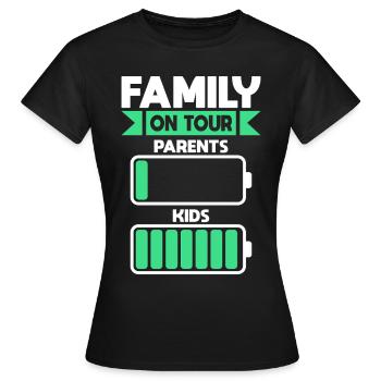 Vacances en famille Vacances Chemise de famille - T-shirt Femme - noir - Devant - AI Model Female 172 dark (172cm)