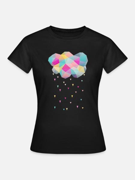 WOLKE - Frauen T-Shirt - Schwarz
