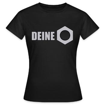 Deine Mutter Geschenk - Frauen T-Shirt - Schwarz - Vorne - AI Model Female 172 dark (172cm)