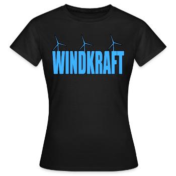 Wind power Wind energy - Women's T-Shirt - black - Front - AI Model Female 172 dark (172cm)
