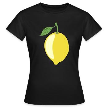 Citron citron vert du citronnier - T-shirt Femme - noir - Devant - AI Model Female 172 dark (172cm)