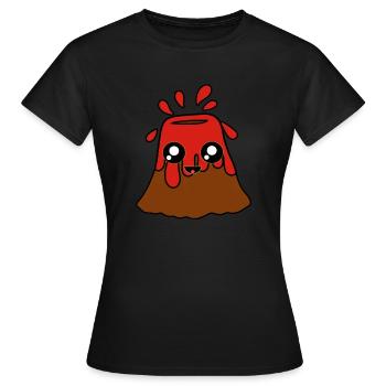 Sweet volcano - Women's T-Shirt - black - Front - AI Model Female 172 dark (172cm)