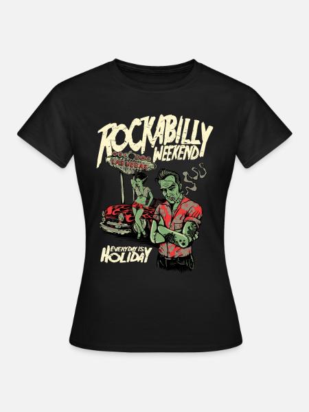 Rockabilly Weekend Vintage Retro Las vegas 50s - Women's T-Shirt - black