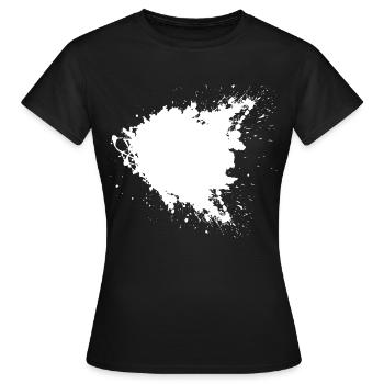 Grande tache de couleur noire - T-shirt Femme - noir - Devant - AI Model Female 172 dark (172cm)
