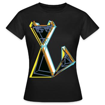 CAT DIX-SEPT - T-shirt Femme - noir - Devant - AI Model Female 172 dark (172cm)