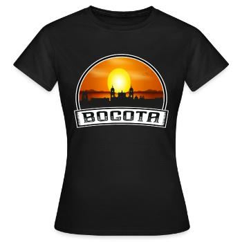 Bogota Colombie Skyline Vintage Sunset Travel Souv - T-shirt Femme - noir - Devant - AI Model Female 172 dark (172cm)