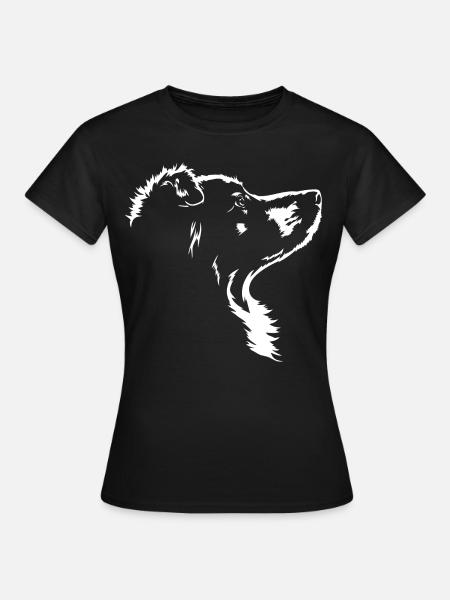 Australian Shepherd Dogs Aussie Dog Wilsigns - Women's T-Shirt - black