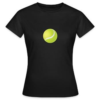 Balle de tennis - T-shirt Femme - noir - Devant - AI Model Female 172 dark (172cm)