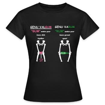 Physiotherapeut Geschenk - Frauen T-Shirt - Schwarz - Vorne - AI Model Female 172 dark (172cm)
