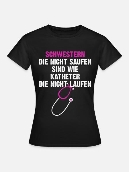 Krankenschwester Pflegepersonal - Frauen T-Shirt - Schwarz