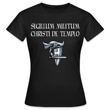 Kreuzritter Ritterorden Templer - Frauen T-Shirt - Schwarz - Vorne - AI Model Female 172 dark (172cm)