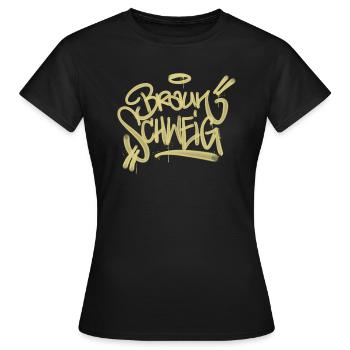 Brunswick Graffiti Tag - T-shirt Femme - noir - Devant - AI Model Female 172 dark (172cm)