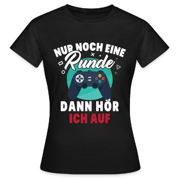 Nur noch eine Runde dann hör ich auf - Frauen T-Shirt - Schwarz - Vorne - AI Model Female 172 dark (172cm)