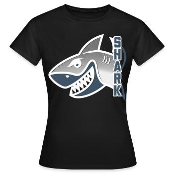 Blue Shark Gift to Offer - Women's T-Shirt - black - Front - AI Model Female 172 dark (172cm)