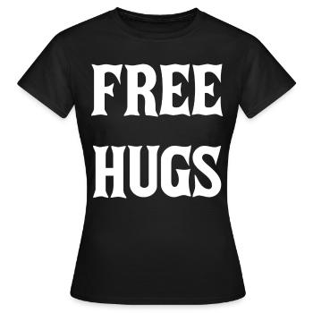 Free Hugs - Women's T-Shirt - black - Front - AI Model Female 172 dark (172cm)