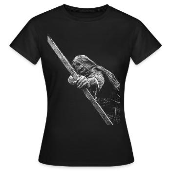 archer - T-shirt Femme - noir - Devant - AI Model Female 172 dark (172cm)
