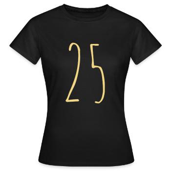 25 - T-shirt Femme - noir - Devant - AI Model Female 172 dark (172cm)