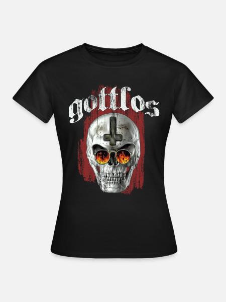 Gottlos - Frauen T-Shirt - Schwarz