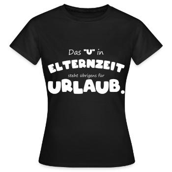 Elternzeit frischgebacken Papa Kollege Geschenk - Frauen T-Shirt - Schwarz - Vorne - AI Model Female 172 dark (172cm)